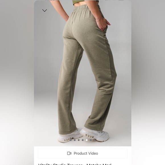 Vitality studio trouser MATCHA MARL - Picture 2 of 3